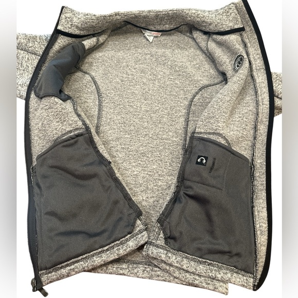 North End Jacket Size Medium Heathered Gray Full Zipper Closure Zippered Pockets - Picture 8 of 13